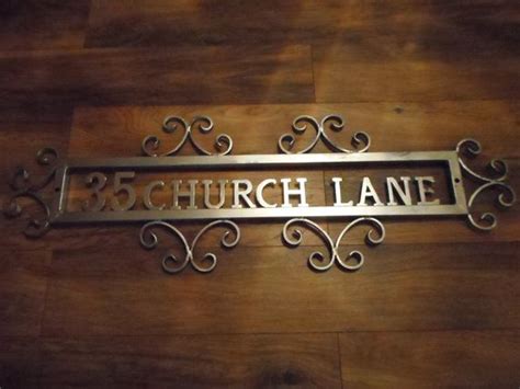 metal address signs for house|custom wrought iron address signs.